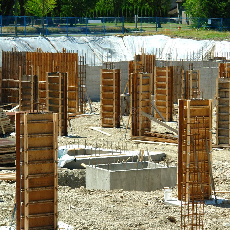 Construction Building Foundation stock images Construction Building Foundation stock images