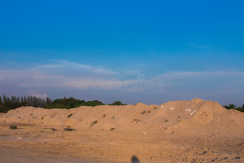 The Construction Clay for Road Construction in Working Area, Picture