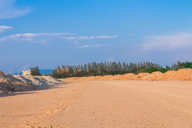 The Construction Clay for Road Construction in Working Area, Picture