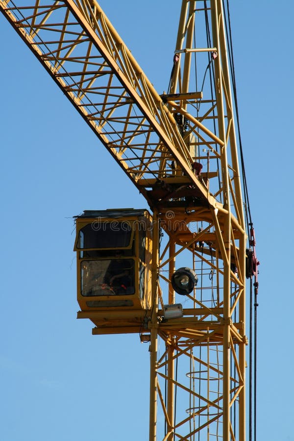 Construction crane stock image. Image of scene, architecture - 4461555