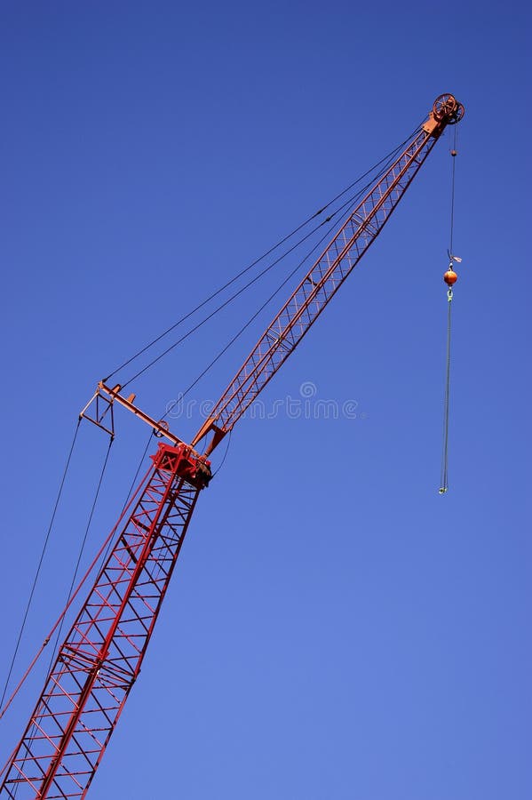 Lorry crane stock image. Image of industry, machine, blue - 17820149