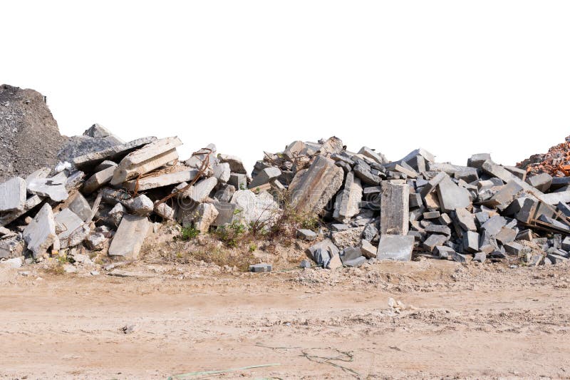 Construction waste debris bags, garbage bricks and material from Stock  Photo by ©alga38 57306407