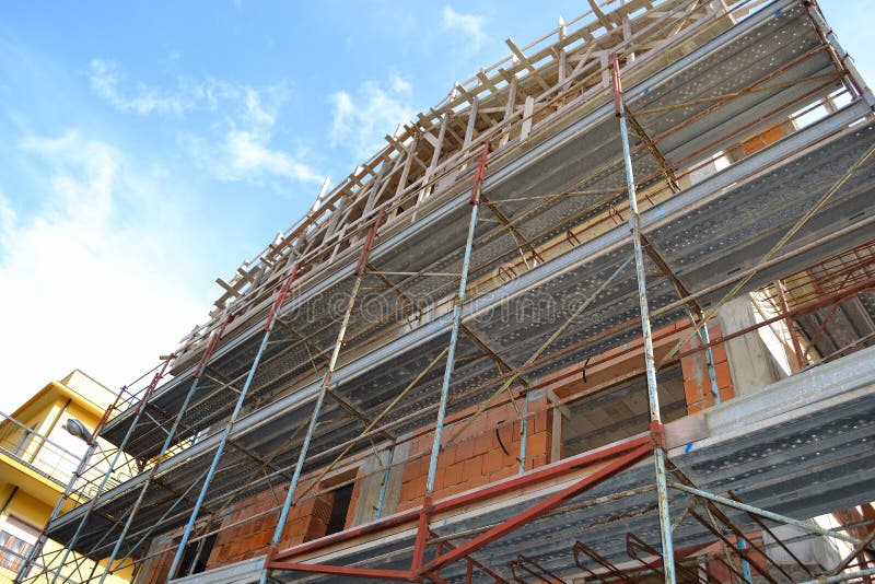 Construction en construction photographie stock Construction en construction photographie stock