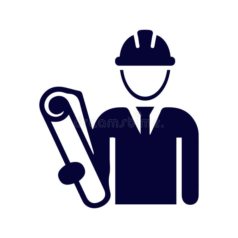 Construction Engineer Icon Stock Vector Illustration Of Manager