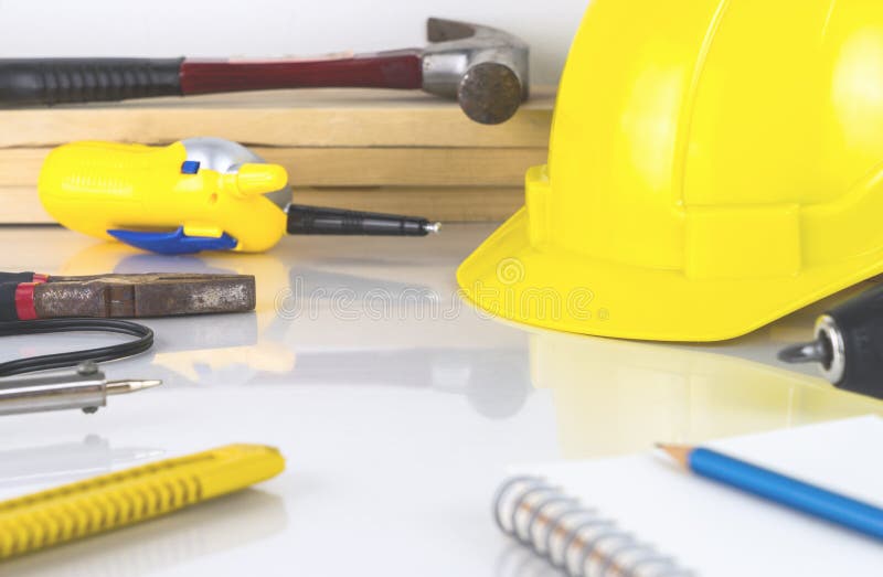 Construction engineering tools royalty free stock image Construction engineering tools royalty free stock image