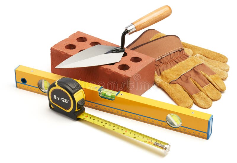 Construction equipment stock image. Image of tool, glove 57943353