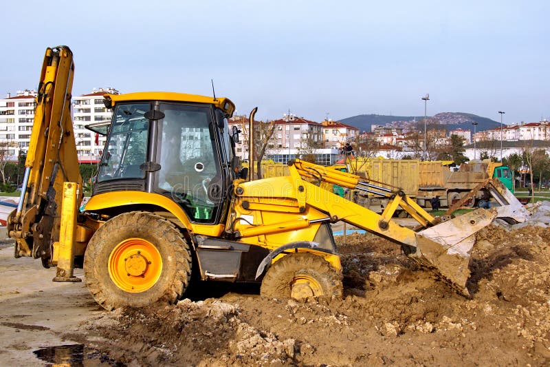 HD wallpaper: yellow heavy equipment, machinery, construction site, job  site | Wallpaper Flare