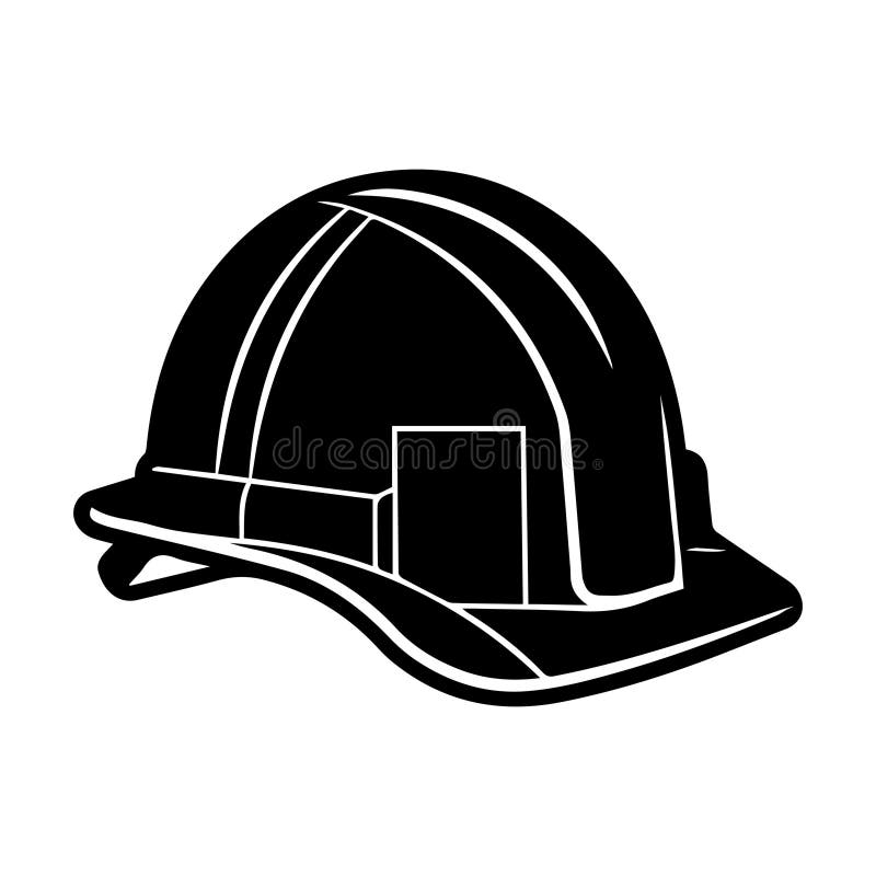 Construction Helmet Icon in Flat Style. Construction Hard Hat Icon