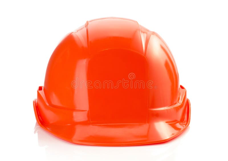 Construction Helmet on White Background Stock Photo Image of work