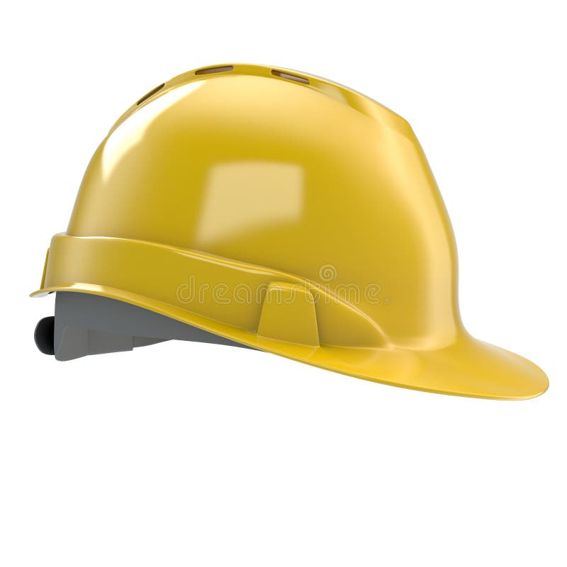Construction Helmet Yellow Front Stock Illustrations 194 Construction