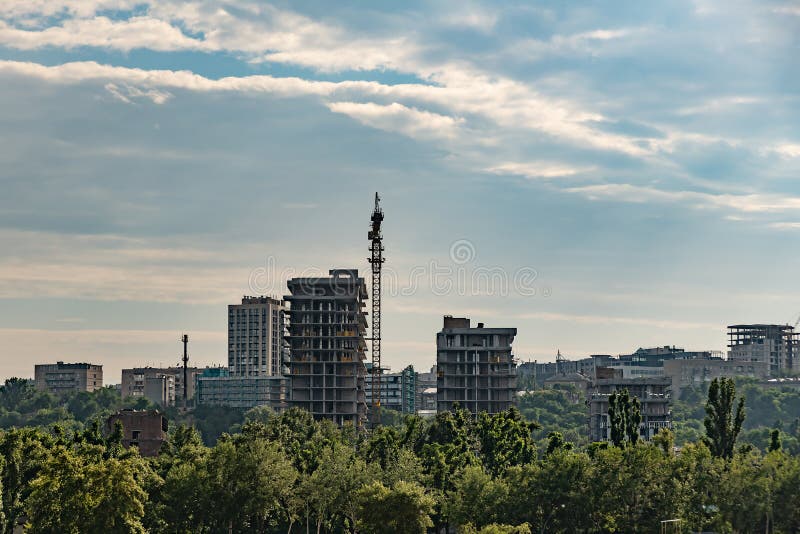 Construction of High-rise Buildings in a Resort Place. High-rise ...