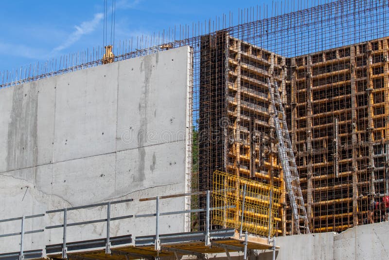 Construction of an Industrial Building Stock Photo Image of teamwork, architecture 252846684