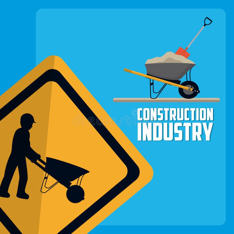 Construction Industry Concept Stock Vector Illustration of