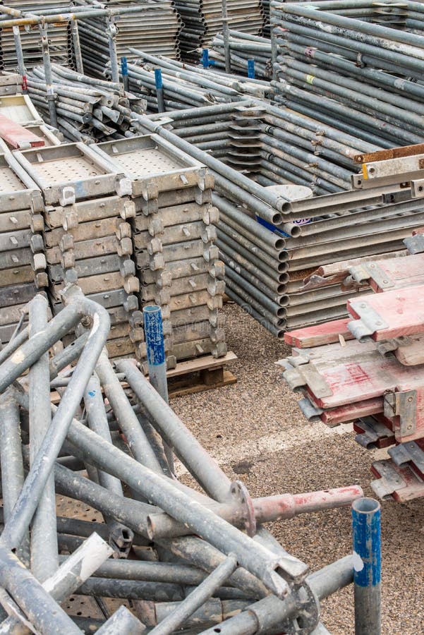 Construction Materials Piled Up Stock Photo Image of aluminum