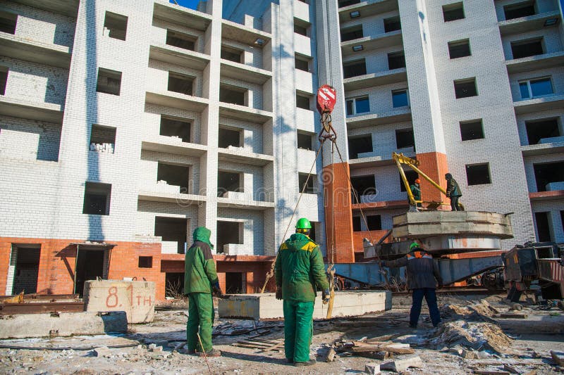 Construction Of Multi Storey Residential Building Stock Image Image