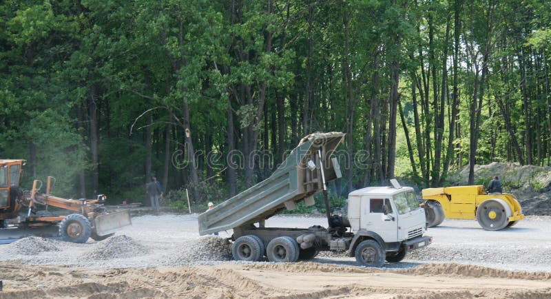 Construction of road