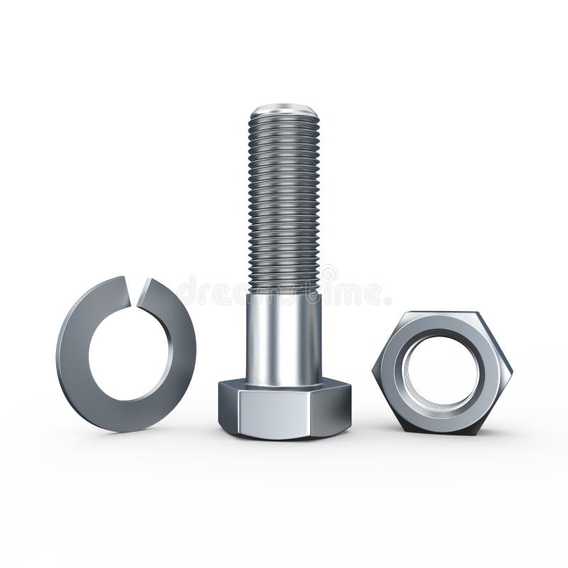 Nut Bolt Washer Stock Illustrations 614 Nut Bolt Washer Stock