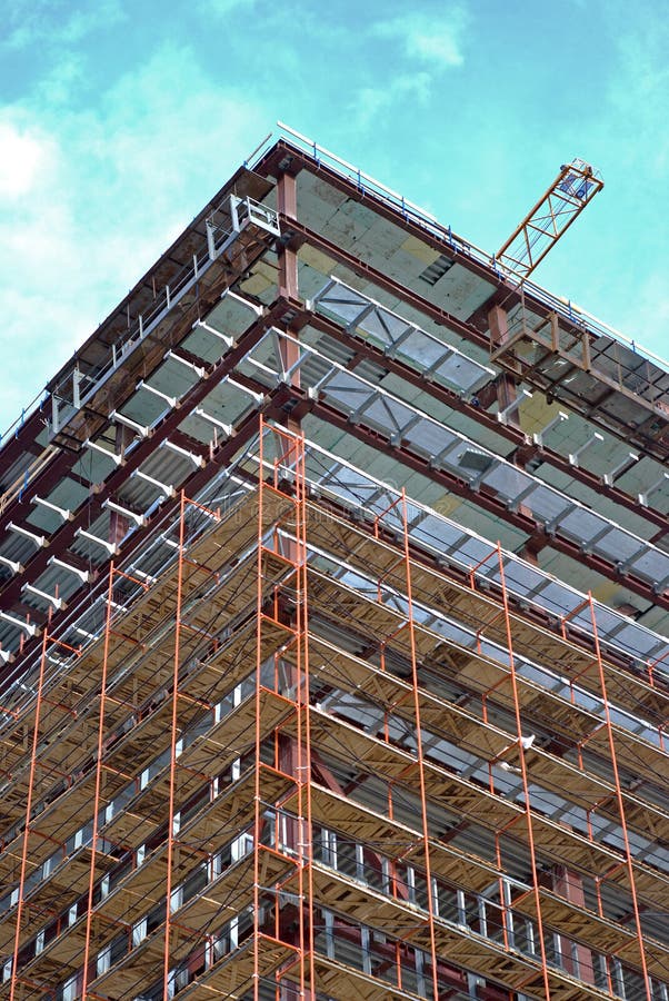 Construction site stock photo