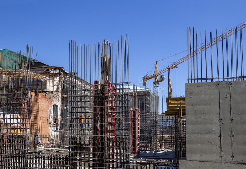 Construction Site. Industrial Image construction of Multistorey