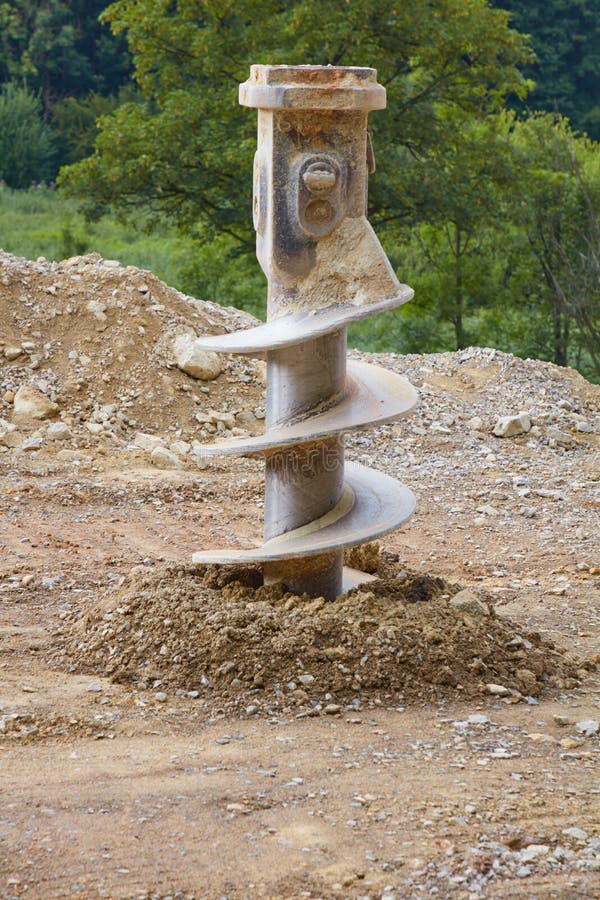 Drill stock photo. Image of ground, round, excavator 262518812