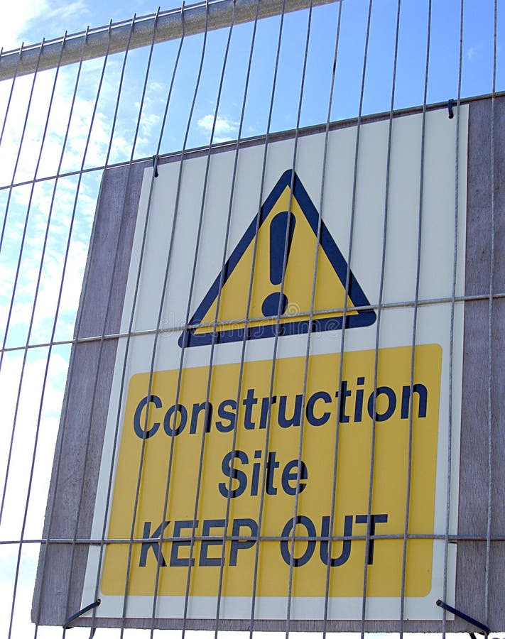 Construction Site Warning Sign