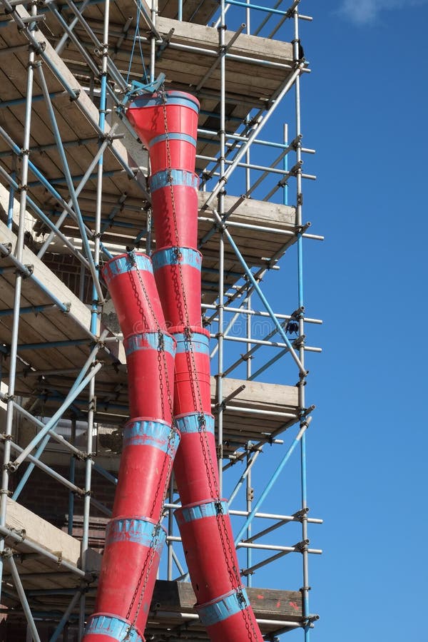 Construction Site Waste Chutes. Stock Photo Image 44016078