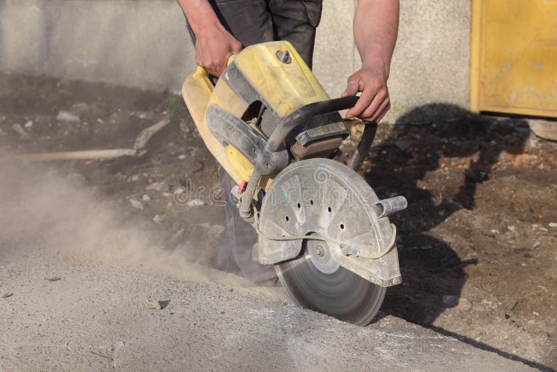 concrete saw on asphalt concrete saw on asphalt