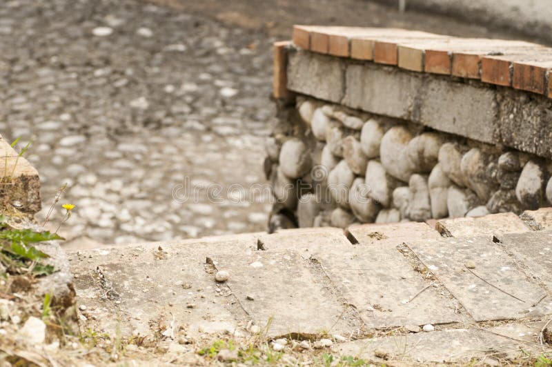 Construction of a Staircase in Brick Stock Photo Image of wall, urban 84562818