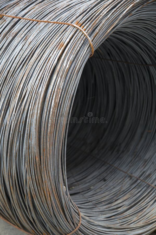 Construction steel coil royalty free stock photos
