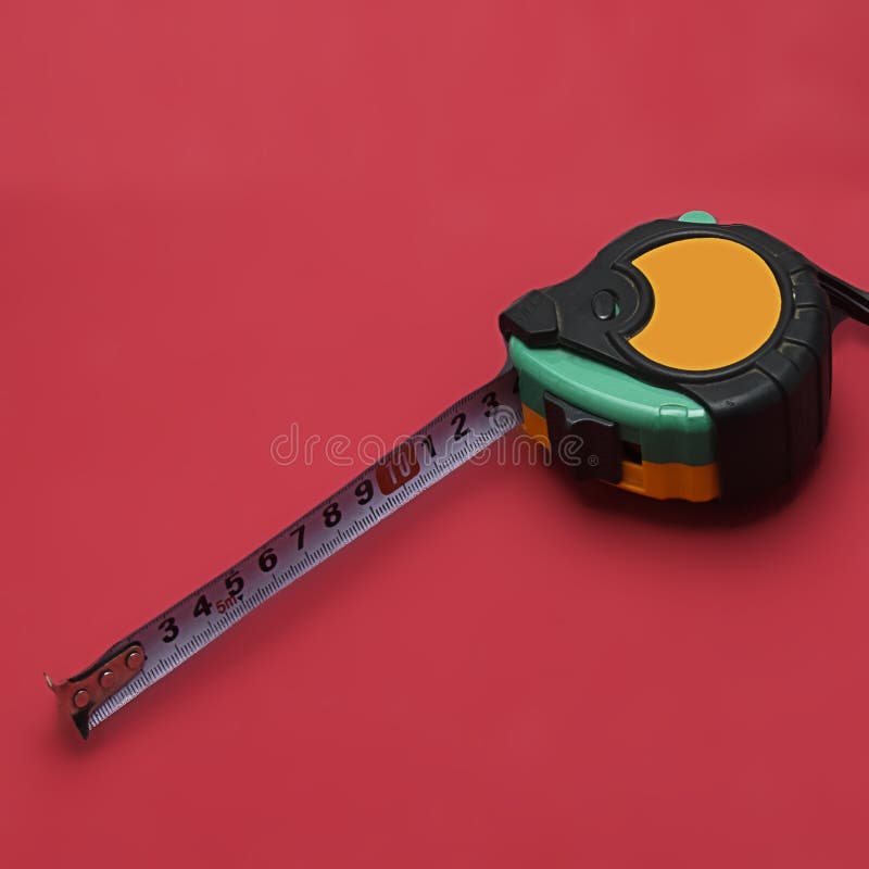 Construction Measuring Tape To Measure Stock Image Image of