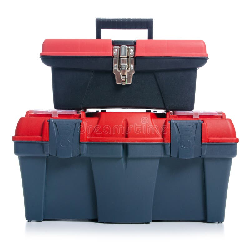 Construction tool box stock photo. Image of open, carpentry 177231848