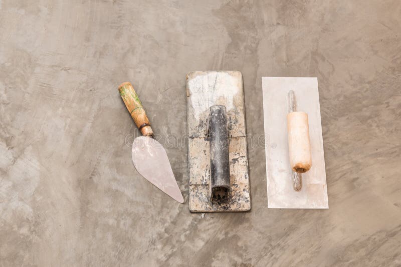 Construction Tools for Concrete Job Stock Image Image of bucket