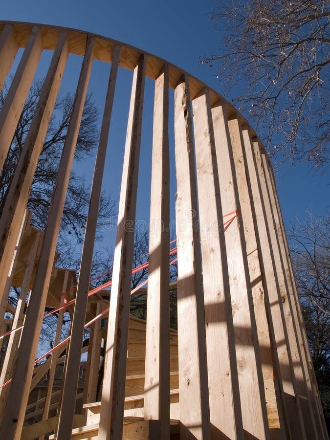 Construction - wood frame house stock image Construction - wood frame house stock image