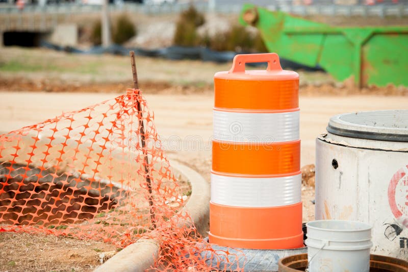 Construction Work Area with Heavy Equipment Stock Photo Image of