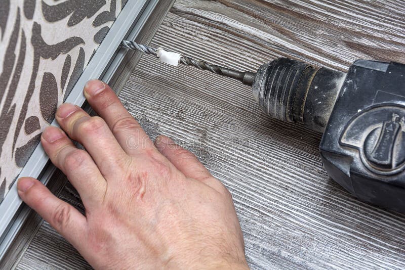 Construction Work, Plinth Installation, Floor Repair. Installing a