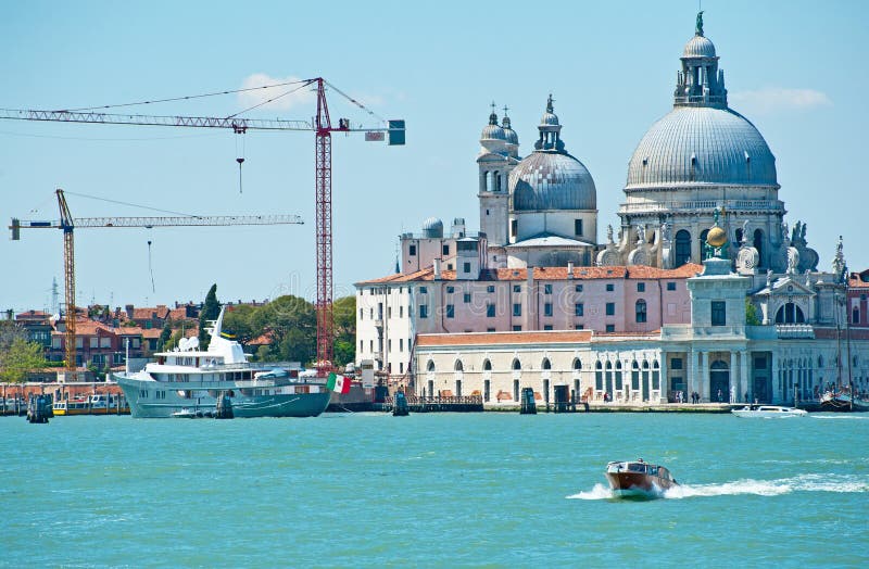 Construction Work in Venice Editorial Photography Image of site