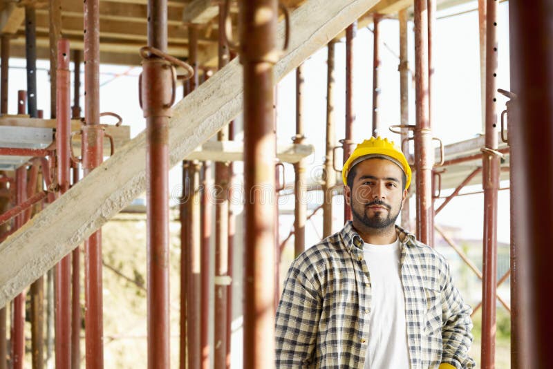 Construction worker stock photo