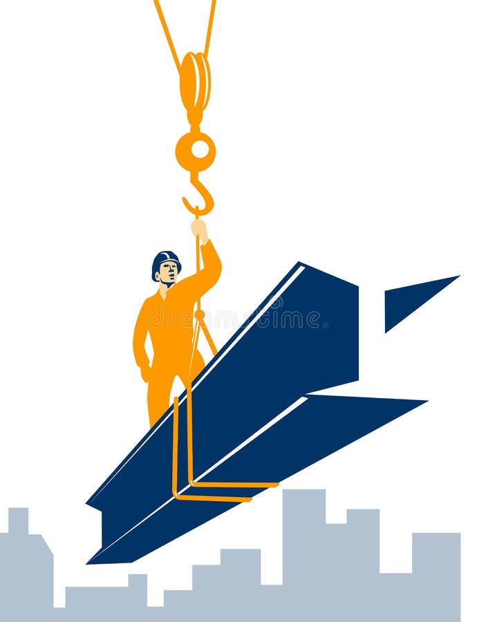 Construction worker royalty free illustration