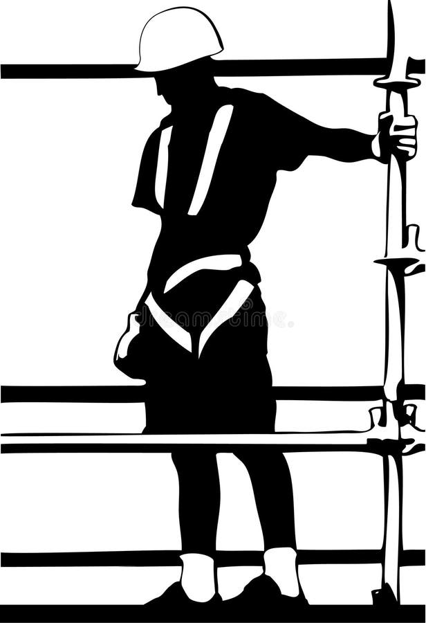 Construction worker stock illustration