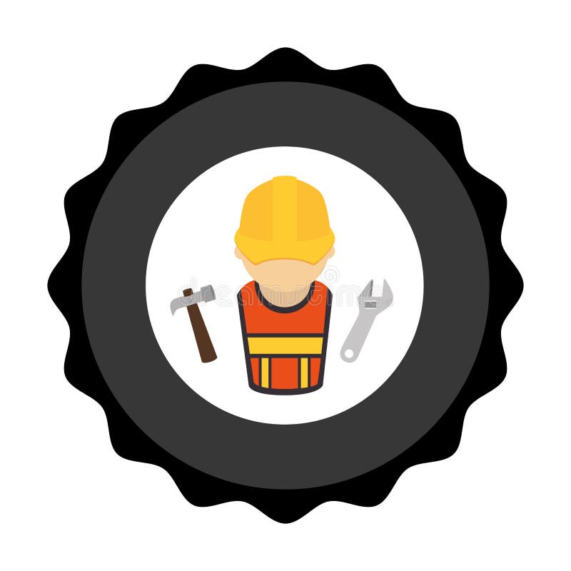 Construction Worker Avatar Icon Stock Vector ...