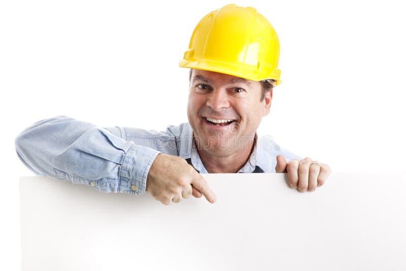 Construction Worker Design Element royalty free stock image