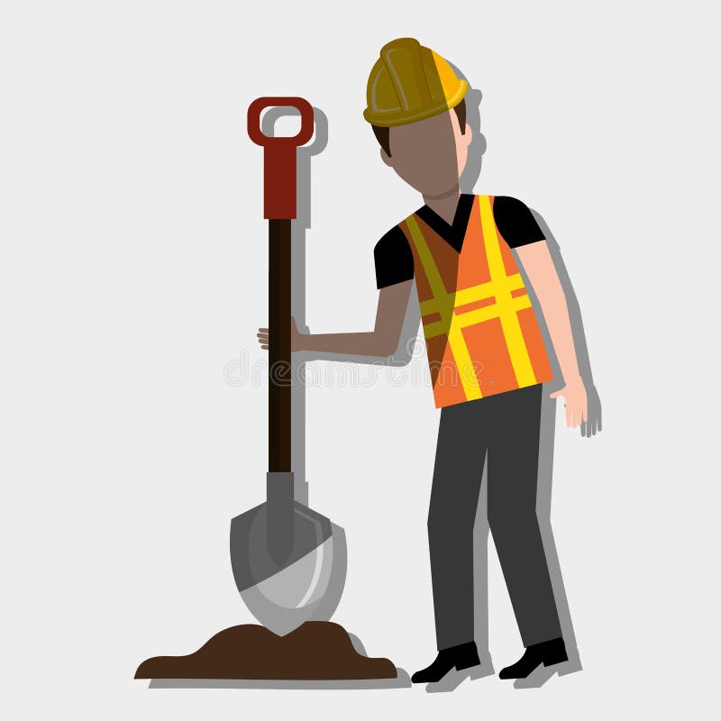 Construction worker design royalty free illustration