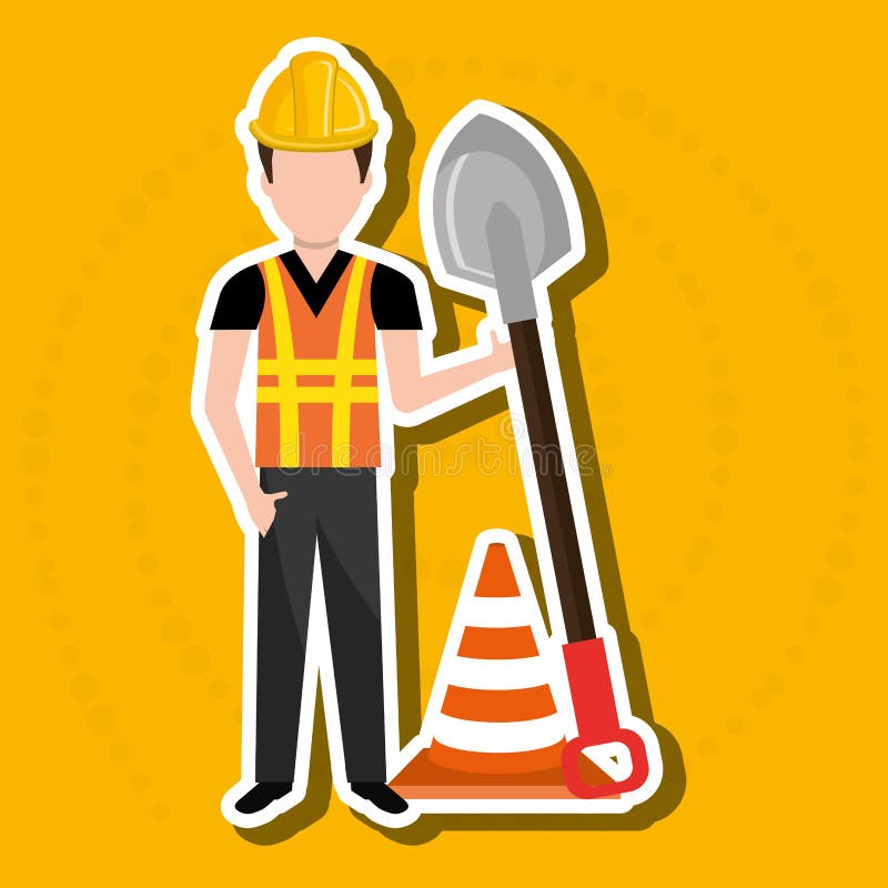 Construction worker design vector illustration