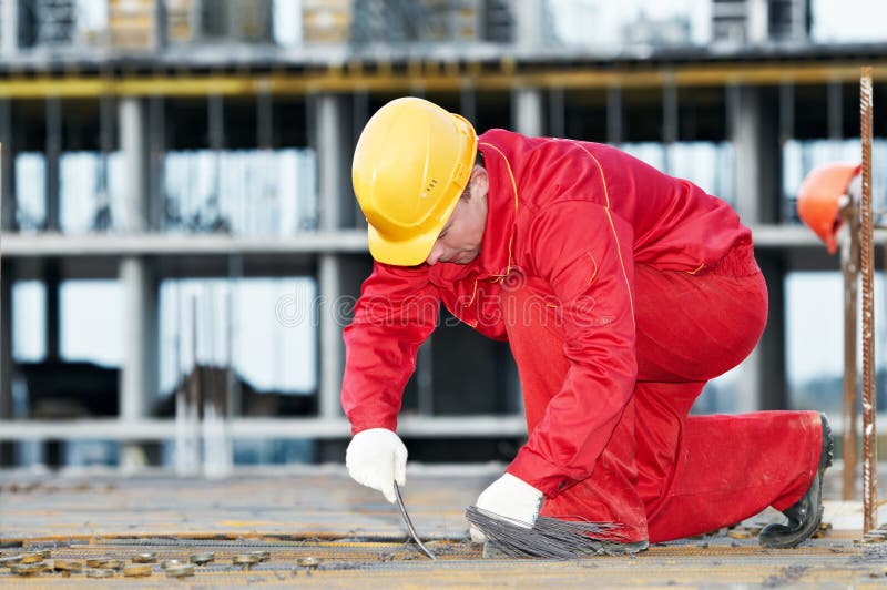 Construction worker making stock photography Construction worker making stock photography