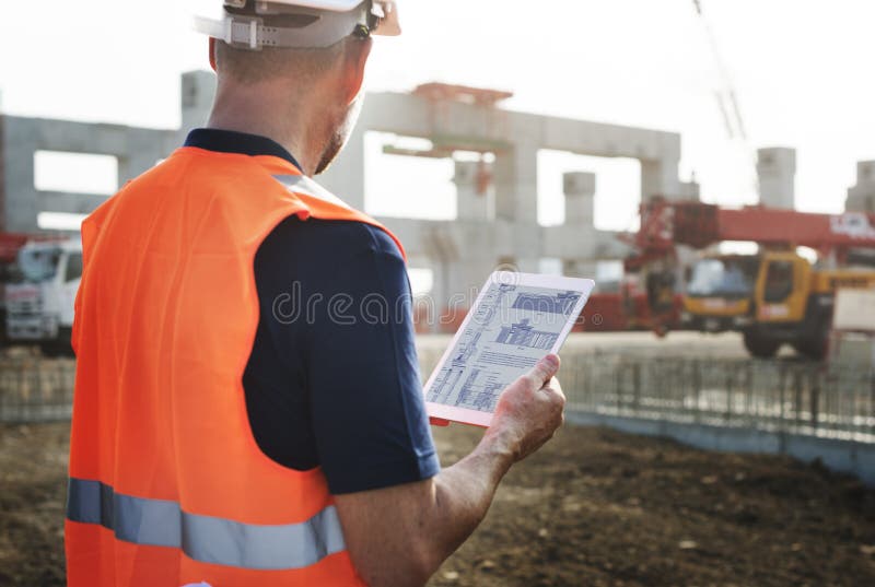 Construction Worker Planning Contractor Developer Concept