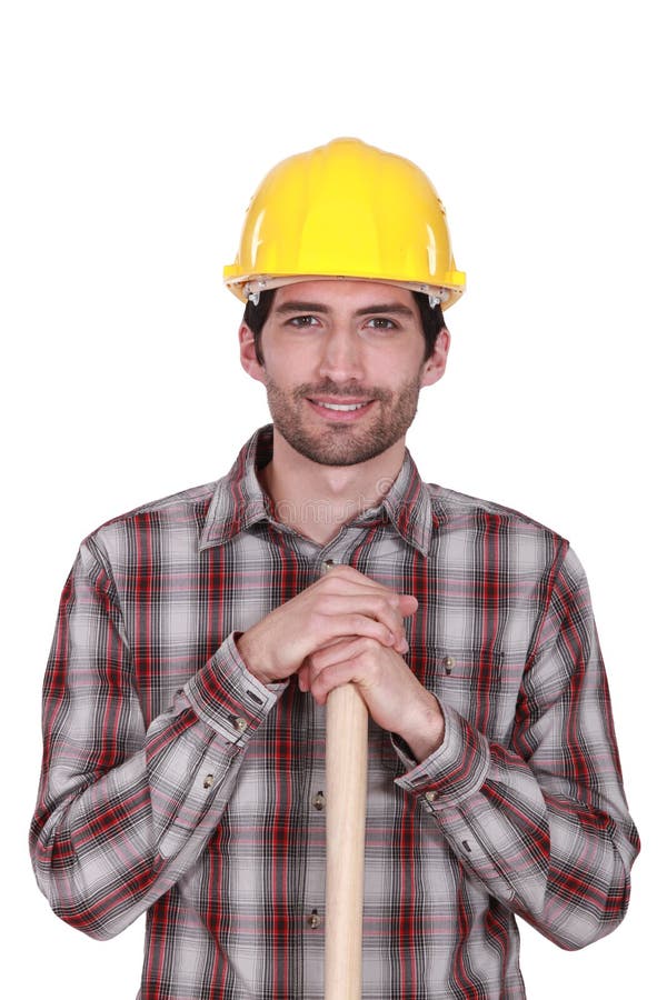 Construction worker stock image. Image of technology 35203691