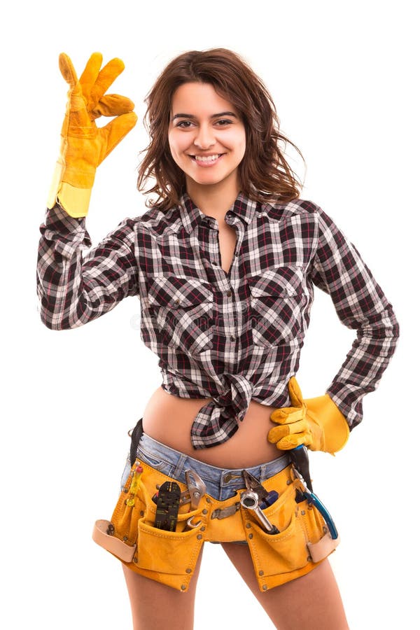 Construction Worker Stock Image Image Of Attitude Girl 38651763