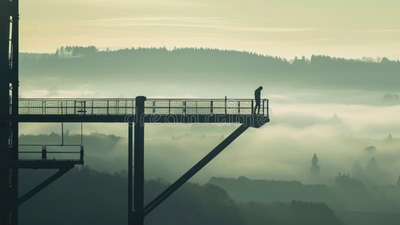 Construction Worker Inspecting Site AIG41 royalty free stock images