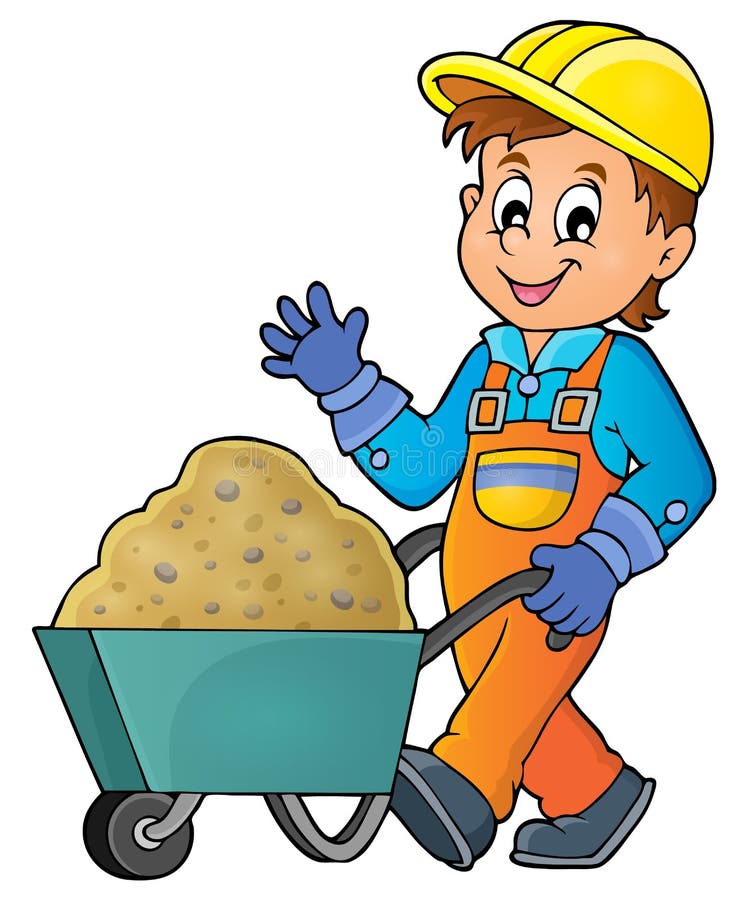 Construction worker theme image 1 royalty free illustration