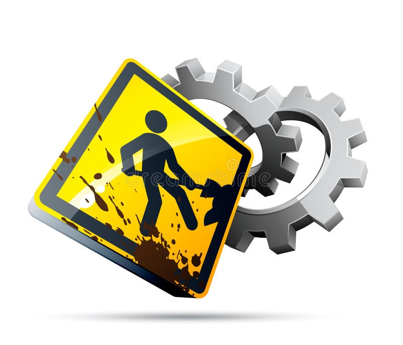 Construction zone stock vector. Illustration of colors 19499227